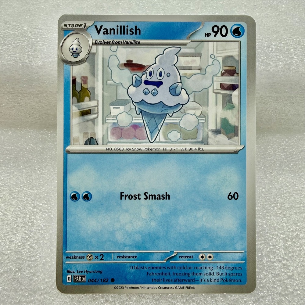 Vanillish 044/182 SV04: Paradox Rift Regular Pokémon TCG Mint Unplayed